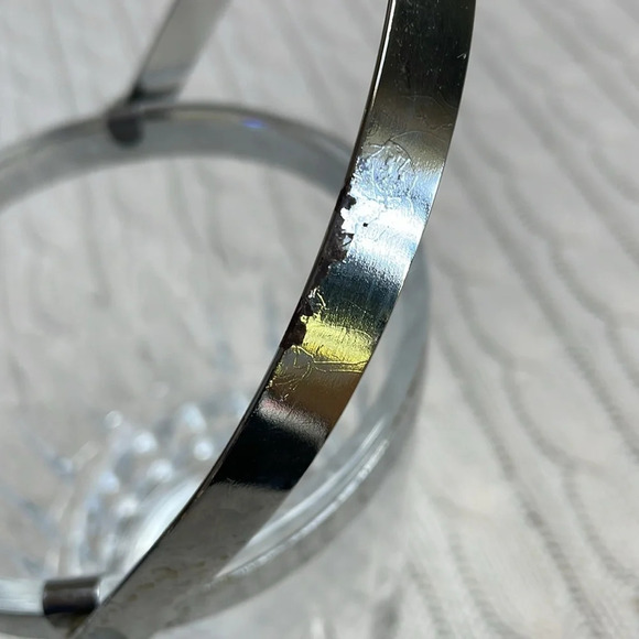 Cristal d'Arques France Mini Ice Bucket With Silver Metal Handle lead crystal - Picture 11 of 11